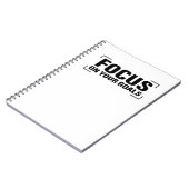 Focus Distraction Quottes Inspirerend Quote Art Notitieboek (Linkerzijde)