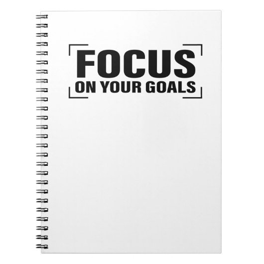 Focus Distraction Quottes Inspirerend Quote Art Notitieboek (Voorkant)