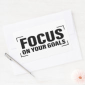 Focus Distraction Quottes Inspirerend Quote Art Rechthoekige Sticker (Envelop)