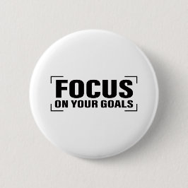 Focus Distraction Quottes Inspirerend Quote Art Ronde Button 5,7 Cm