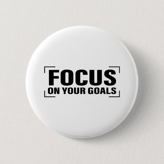 Focus Distraction Quottes Inspirerend Quote Art Ronde Button 5,7 Cm (Voorkant)