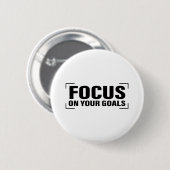 Focus Distraction Quottes Inspirerend Quote Art Ronde Button 5,7 Cm (Voorkant /achterkant)