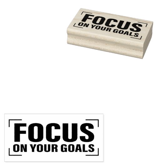 Focus Distraction Quottes Inspirerend Quote Art Rubberstempel (Gestempeld)