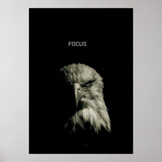 FOCUS – Eagle-Inspired Motivation Poster (Voorkant)