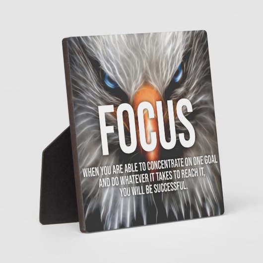 FOCUS - Eagle Motivatie Fotoplaat (Voorkant)