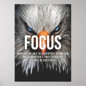 FOCUS - Eagle Motivatie Poster (Voorkant)