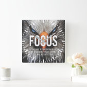 FOCUS - Eagle Motivatie Vierkante Klok (Huis)