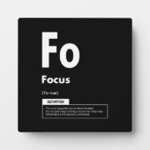 FOCUS - element van succes - Motivatie Fotoplaat (Voorkant)