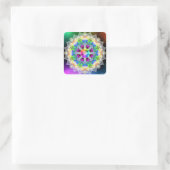 Focus en Creëer Vierkante Sticker (Tas)