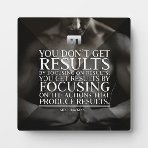 Focus en resultaten - Workout Motivatie Fotoplaat