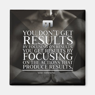 Focus en resultaten - Workout Motivatie Magneet
