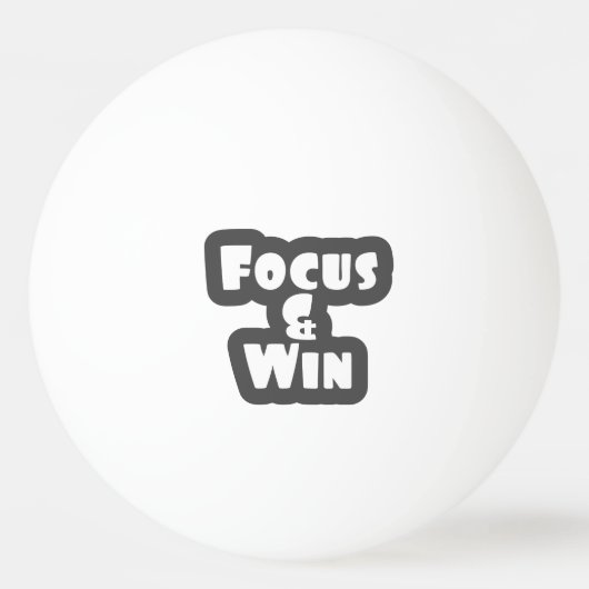 Focus en Win Pingpongbal (Voorkant)