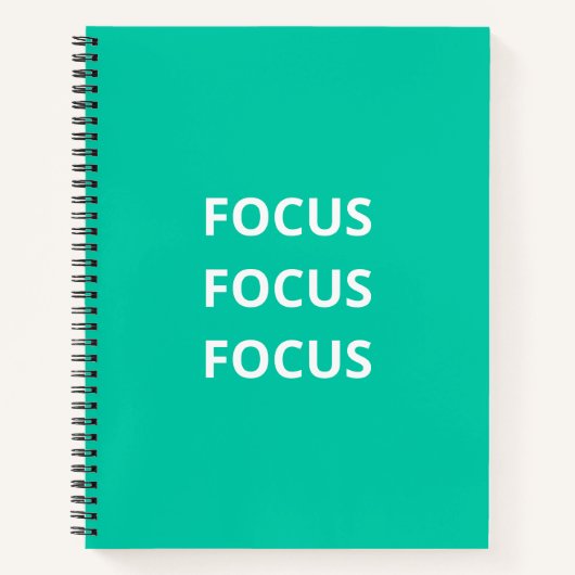 “Focus Focus Focus” Student Productiviteitsjournaa Notitieboek (Voorkant)