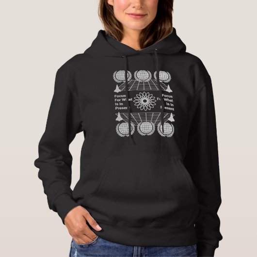 Focus for What is in Present  Sad Aesthetic Edgy S Hoodie (Voorkant)