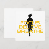 Focus gelooft Breathe Yellow Running Fitness (Voorkant / Achterkant)