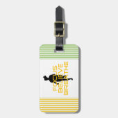 Focus gelooft Breathe Yellow Running Fitness Bagagelabel (Voorkant verticaal)