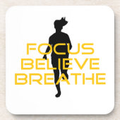 Focus gelooft Breathe Yellow Running Fitness Onderzetter (Voorkant)