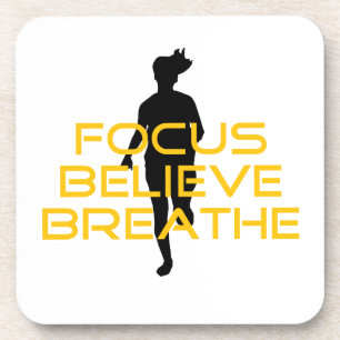 Focus gelooft Breathe Yellow Running Fitness Onderzetter