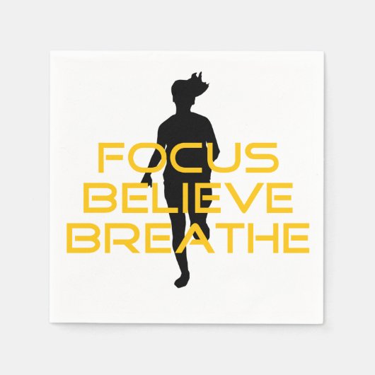 Focus gelooft Breathe Yellow Running Fitness Servet (Voorkant)