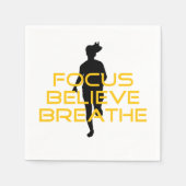 Focus gelooft Breathe Yellow Running Fitness Servetten (Voorkant)