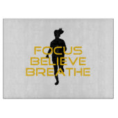 Focus gelooft Breathe Yellow Running Fitness Snijplank (Voorkant)