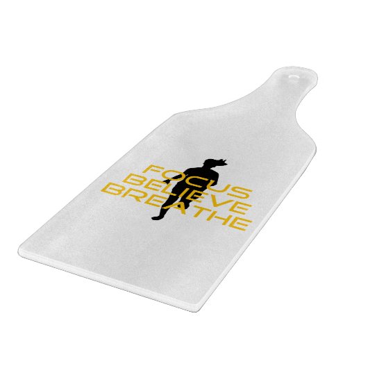 Focus gelooft Breathe Yellow Running Fitness Snijplank (Hoek)