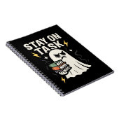 Focus Ghost - Halloween Terug naar School Design Notitieboek (Rechterzijde)