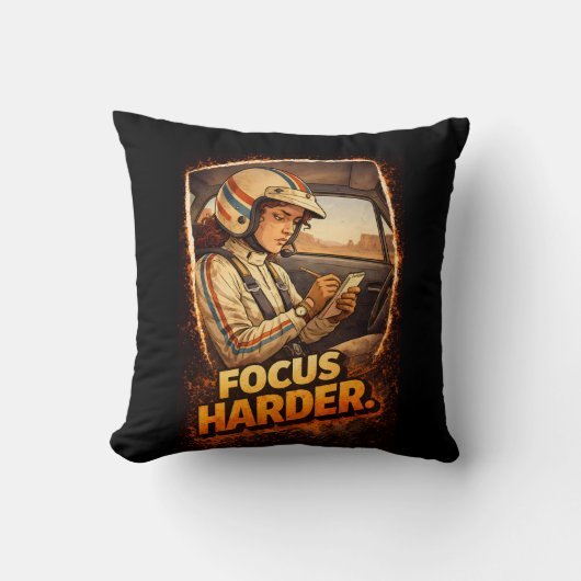 Focus Harder Kussen (Voorkant)