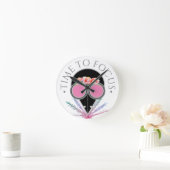 Focus Herinder Plague Doctor Pink Floral Masker Ronde Klok (Huis)