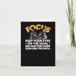 Focus Houd je ogen op het doel, hoe dim de PA Kaart