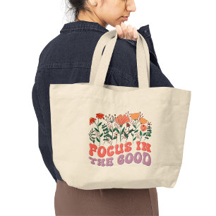 Focus in de goede Motivatie quotes Canvas tas