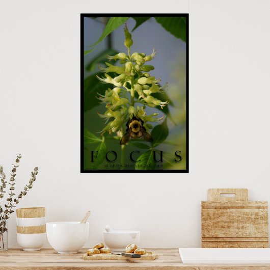 Focus Inspirerend Message Poster Art Foto afdrukke (Keuken)