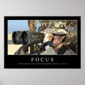 Focus: Inspirerend prijsopgave Poster (Voorkant)