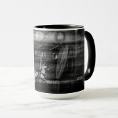 Focus-koffie-mok, carrousel en paard wazig mok (Voorkant rechts)