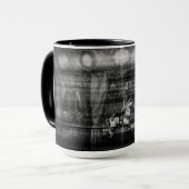 Focus-koffie-mok, carrousel en paard wazig mok (Voorkant links)