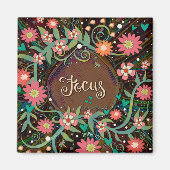 Focus  Leuk Floral Modern Inspiratie Magneet (Voorkant)