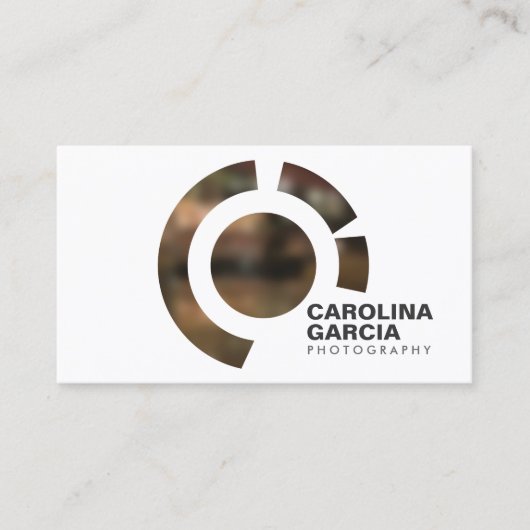 FOCUS LOGO III voor FOTOGRAAF Visitekaartje (Voorkant)