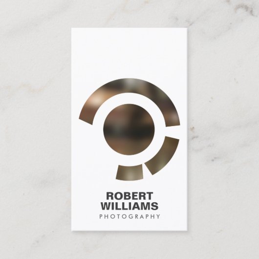 FOCUS LOGO IV voor FOTOGRAAF Visitekaartje (Voorkant)