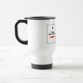 Focus Long Travel Mug | Waarde Heeft Tijd Design Reisbeker (Links)