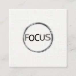 Focus Minimal Photography Modern Professional Vierkante Visitekaartje