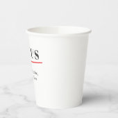 FOCUS Minimalist Motivational  — Clean Mode Papieren Bekers (Links)