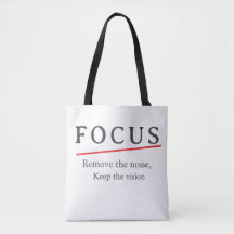 FOCUS Minimalistische Motivatieve T-Shirt — Clean