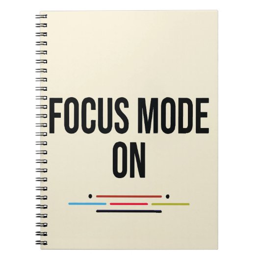 Focus Mode Aan. Notitieboek (Voorkant)