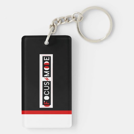 Focus Mode Acrylic Keychain (achterkant)