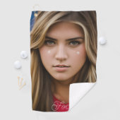 Focus Mooie Meisje Golf Handdoek (Insitu)