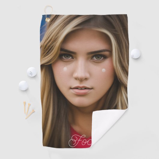 Focus Mooie Meisje Golf Handdoek (Insitu)