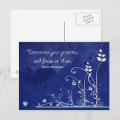 Focus-Motivatie Quote-briefkaart Briefkaart (Voorkant / Achterkant)