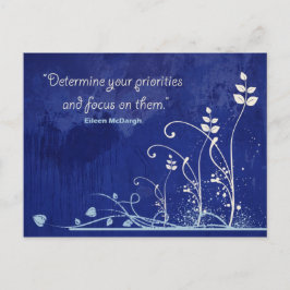 Focus-Motivatie Quote-briefkaart Briefkaart