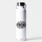 FOCUS – Motiverend wolkendesign Waterfles (Voorkant)