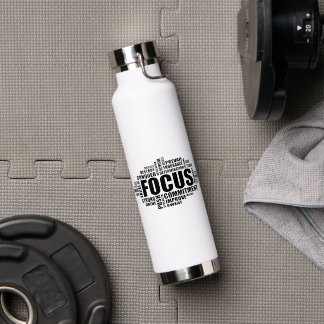 FOCUS – Motiverend wolkendesign Waterfles